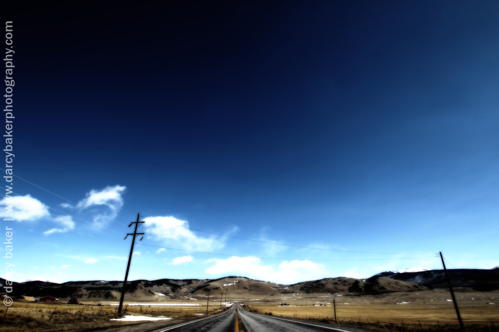image of a road leading to Mt. Princeton, Colorado
