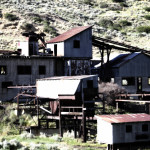 image of buildings at the Smith Mine, Bear Creek, MT